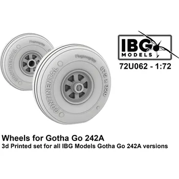Plastikový model 1/72 Wheels for Go 242/244 (3D-Printed)
