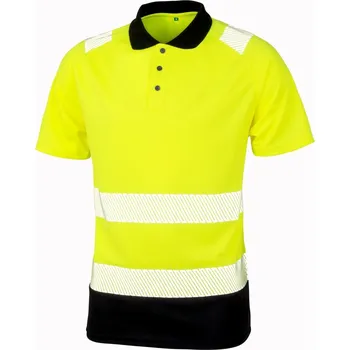 pracovní tričko Bezpečnostní polo R 501X fluorescent yellow-black 2XL/3XL