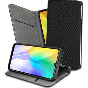 Pouzdro na mobilní telefon Pouzdro s klopou SunSky pro Huawei Y6P, černé