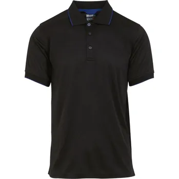 Pánské tričko Piqué polo "Navigate" TRS 264 black-new royal 3XL