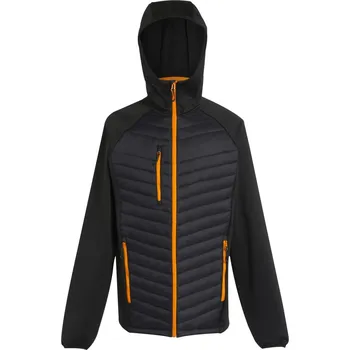 Hybridní bunda "Navigate" TRA 549 black-orange pop S