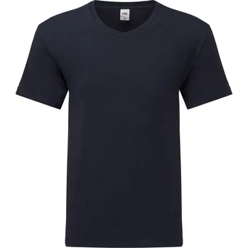 Dívčí tričko Tričko s výstřihem do V Iconic 150 V-Neck T deep navy L