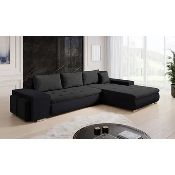 Sedací souprava MSL Rohová sedačka LATINA + 2x taburet, 285 cm Roh pohovky: Pravý roh, Barva látky: BERLIN 02 + SOFT 11