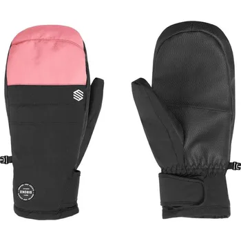 Rukavice SIROKO Zimní palčáky na snowboard a lyže PITZTAL Pink Černá M RŮŽOVÁ|ČERNÁ