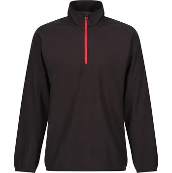 Pánská mikina Fleecová mikina structure s 1/4 zipem "Navigate" TRF 691 black-classic red M