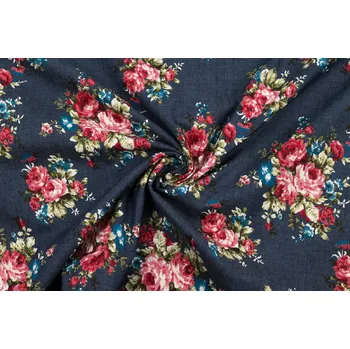 Riflovina košilová květy růže