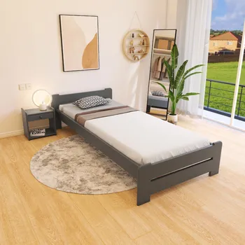 Postel Maxi Postel z masivu Evropa 80 x 200 cm - barva Šedá