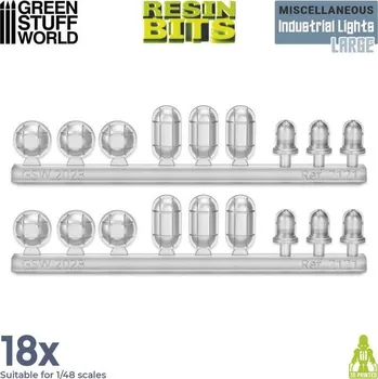 Plastikový model Resin Industrial Lights Large – resinová průmyslová světla velká (18 ks)