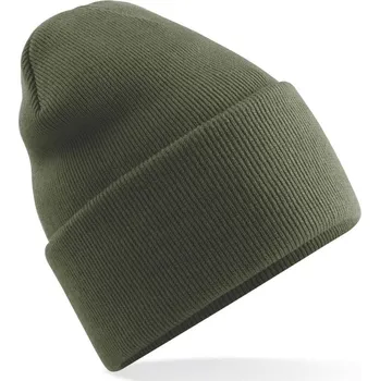 Čepice Pletená čepice "Original" s dlouhým lemem B 40R olive green onesize
