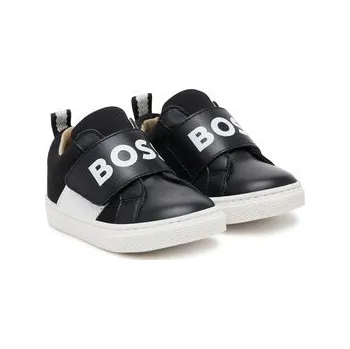 Pánské tenisky Sneakersy BOSS J52161 S Černá 30