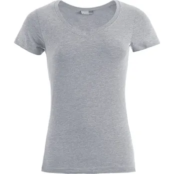 Dámské tričko Dámské tričko Slim Fit s výstřihem do V 3086 sports grey L