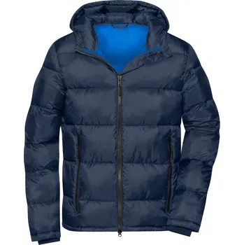Pánská prošívaná bunda JN 1168 navy-electric blue M