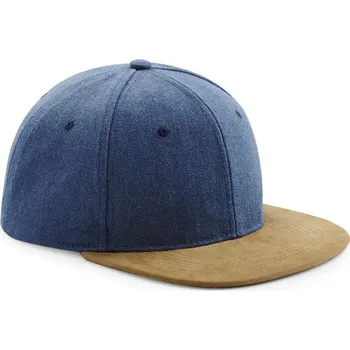 Kšiltovka 6 panelová kšiltovka "Suede Peak Snapback" B 668 denim blue onesize