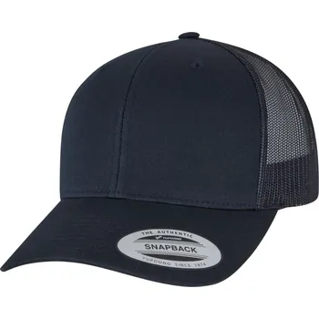 Kšiltovka 6 panelová vintage kšiltovka "Trucker" 6606/6606T dark navy onesize