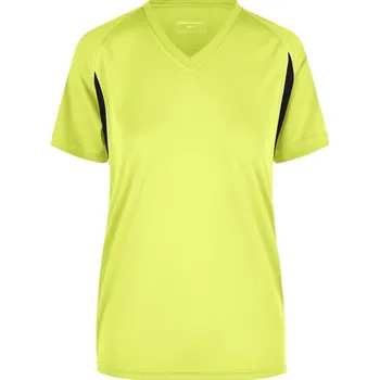 Dámské tričko Dámské běžecké tričko JN 316 fluo yellow-black XL