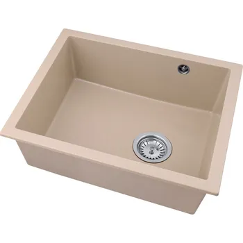 Granitový dřez Gamma Decor 5040, 1-komorový granitový dřez 560x460x180 mm, béžová, GMA-ZLE000083