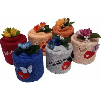 Ručník Gardener group ČR Ručnikový Muffin srdíčko se jménem tmavě modrá