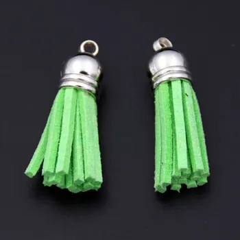 50 ks Kožené třásně na klíče | přívěsek na klíče | třásně na výrobu šperků - 23