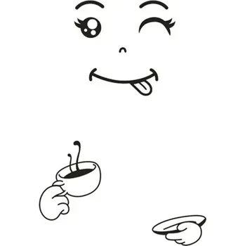 Dekorativní magnet Dekorace na lednice s magnety a nálepkami | magnety lednice | nálepky kuchyň - Káva