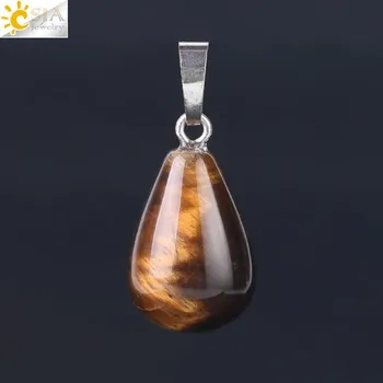 Přívěsek Přívěsek z kamene ve tvaru kapky | přívěsek kámen, přívěsek - tygří oko