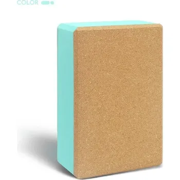 podložka na cvičení Jóga blok EVA a korek pro domácí cvičení | Pilates pomůcka - Ovocná modrá