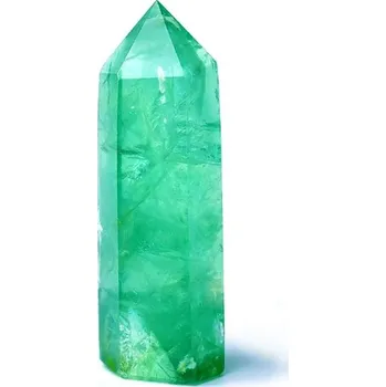 Přírodní kámen Zelený fluorit dekorativní obelisk | přírodní krystal | dekorace kámen - Zelený fluorit , 40-50 mm