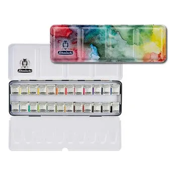 Speciální výtvarná barva Sada akvarelových barev Schmincke Akademie 24x1/2, limitovaná edice