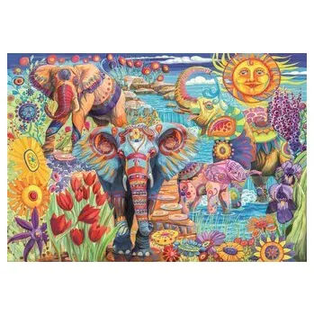 Dětské zboží Puzzle 500 elementów. HQ Elephants' Carnival