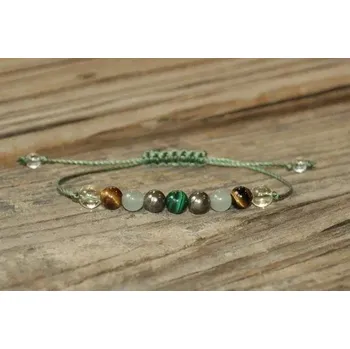 Náramek Energetický náramek z minerálů | náramek z minerálů | unisex na šňůrce - A1