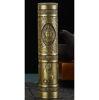 Vonná tyčinka Kovový box na vonné tyčinky | vodotěsný úložný box, kovová krabička - Bronzový Buddha