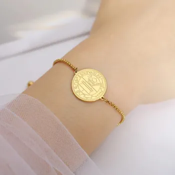 Náramek Magický náramek pentagram ocel | ocelový náramek, magický šperk - Solomon B