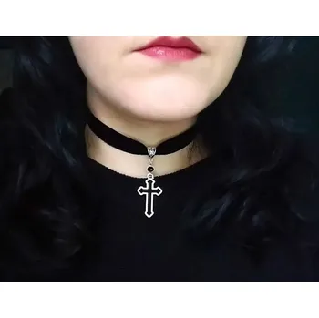 Náhrdelník Gotický choker náhrdelník | gotický náhrdelník, měsíční choker - AS-0126