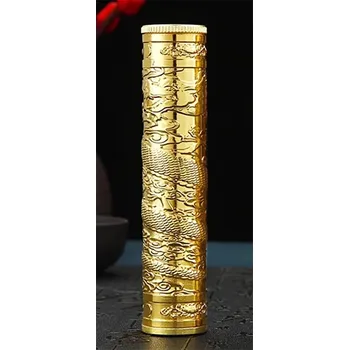 Retro kovové pouzdro na cigarety buddha | retro pouzdro, kovové pouzdro - Zlatý drak