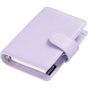 Diář Mini kožený cestovní diář | cestovní diář | mini zápisník - Oblázková levandule