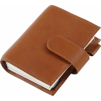 Zápisník Kožený cestovní zápisník s organizérem | kožený deník, cestovní notes - Karamel