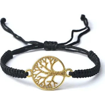 Náramek 2 ks Červený a černý pletený náramek | partnerské náramky, pletené náramky - Styl 18