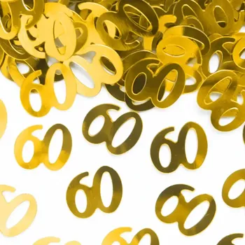 Konfeta Konfety zlaté 60. narozeniny