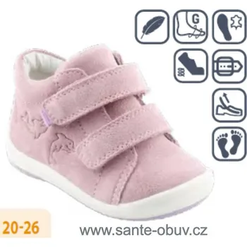 Dámská zdravotní obuv SANTÉ IC/782960 LILA vych.obuv vel.20-26, --- - 22