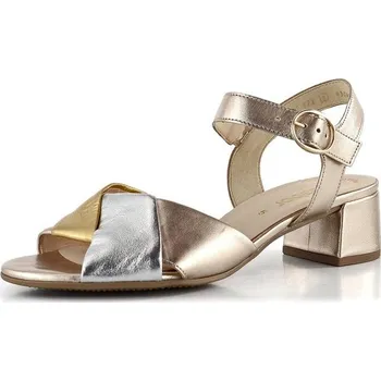 Dámské sandále Gabor metalické sandály na podpatku Puder/Silber 61.772.60 - 41 | P691999