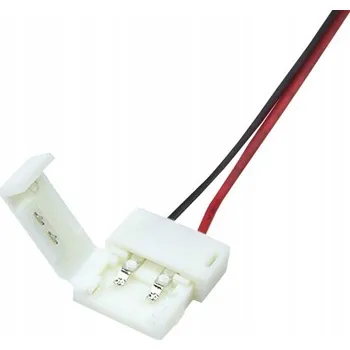 LED osvětlení KONEKTOR PRO JEDNOBAREVNÝ LED PÁSEK 10mm, ZACVAKÁVACÍ, OBOUSTRANNÝ