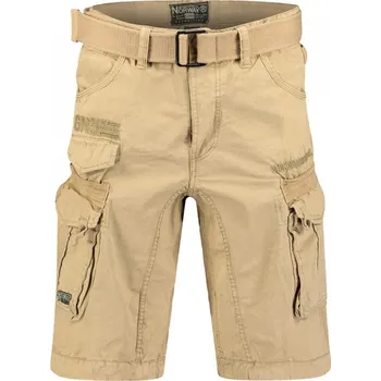 Pánské kalhoty GEOGRAPHICAL NORWAY kraťasy pánské Panoramique Men Basic 063 kapsáče bermudy XL béžová