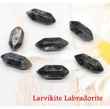 Přívěsek Přívěsek s přírodním kamenem | krystal přívěsek | přívěsek z přírodního kamene - Černý labradorit , 1 KS