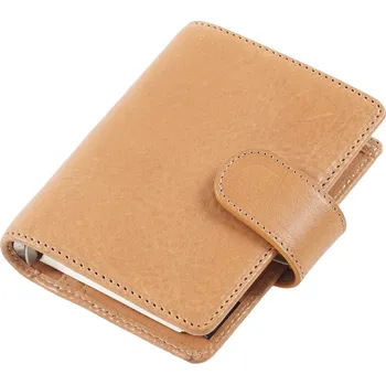 Diář Kožený diář na cesty | mini diář, kožený zápisník - Meruňka