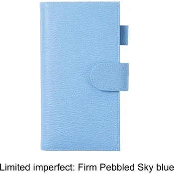 Diář Kožený obal na diář | luxusní obal, plánovací diář - nebesky modrá