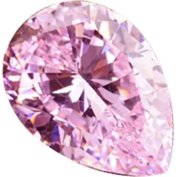 Drahý kámen Růžový syntetický kámen | růžový drahokam | šperkařský korál - Kapky vody