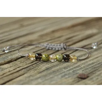 Náramek Energetický náramek z minerálů | náramek z minerálů | unisex na šňůrce - A4