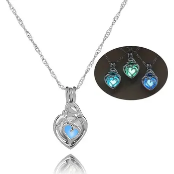 Náhrdelník Svítící náhrdelník s přívěskem | dámský náhrdelník, svítící želva - 23 , Zelený