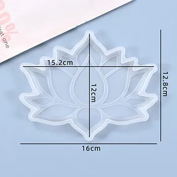 Forma na pečení Mandala forma z odolného silikonu | forma na beton, forma na epoxid - Lotosový zásobník
