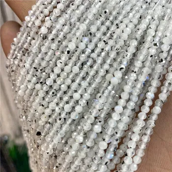 Náramek Minerální korálky | výroba šperků - Měsíční kámen 9 bodů , 2 mm