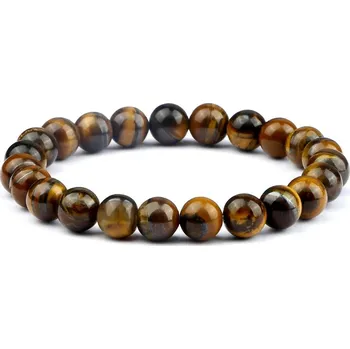 Náramek Stylový unisex náramek | pánské šperky | tibetské náramky - tygří oko